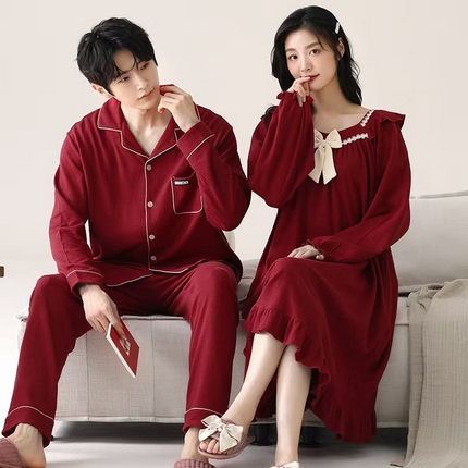 91家纺网 家纺一手货源 找家纺 （总）洛兰沙家居馆【只代发】【只代发】 拉架棉婚庆睡袍家居服