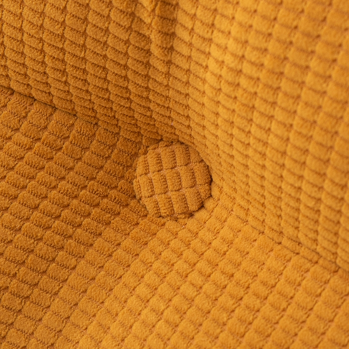 91家纺网 家纺一手货源 找家纺 美达人 2025新款玉米绒三角靠垫 奶酪橙-玉米绒