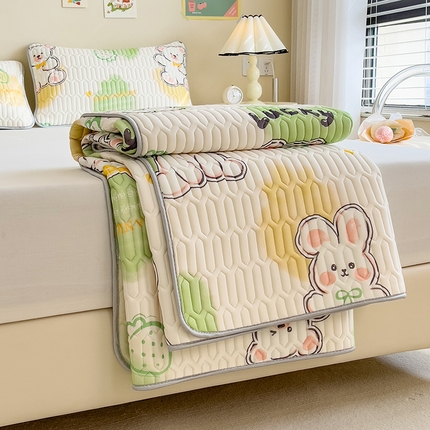 91家纺网 家纺一手货源 找家纺 （总）世纪绒品 2026新款凉感丝印花款乳胶凉席