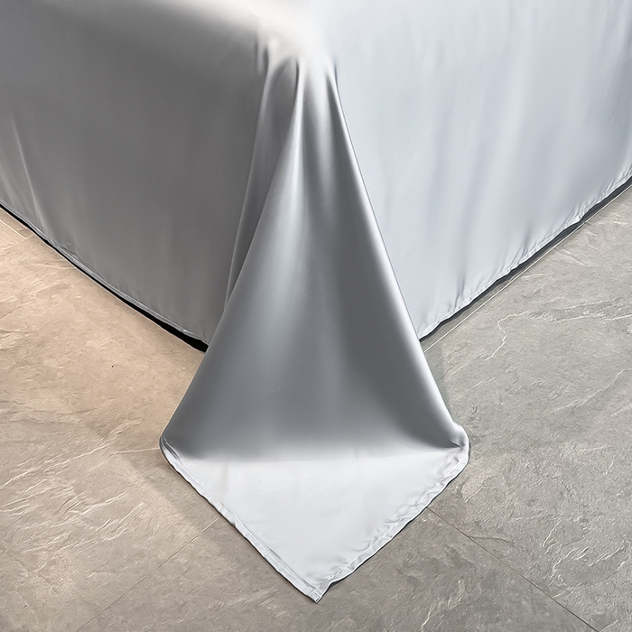 91家纺网 家纺一手货源 找家纺 露梦家纺2025新款A类水洗真丝夏被-格调 格调-薄雾灰