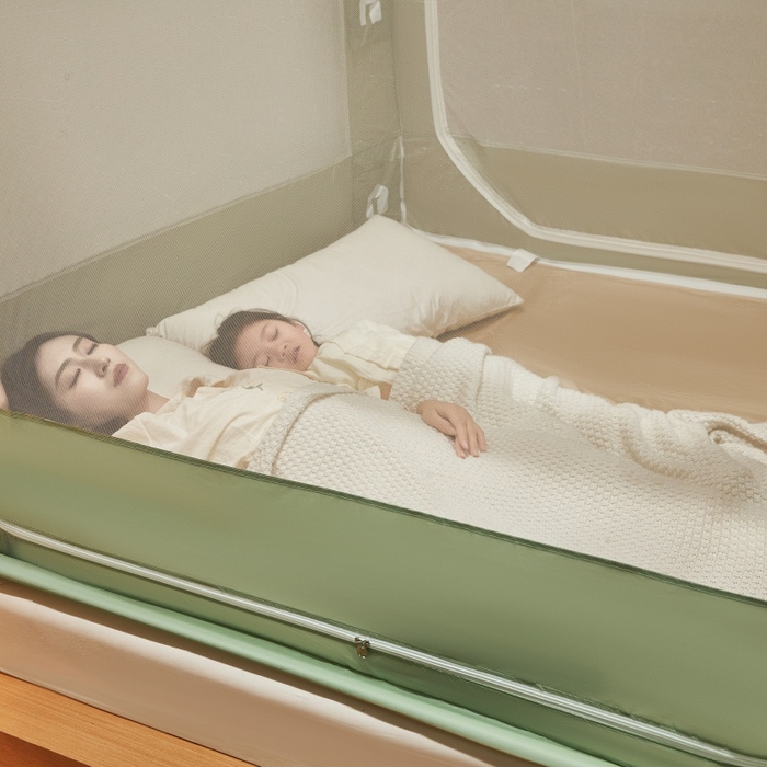 91家纺网 家纺一手货源 找家纺 卓尔居2025新款成人坐床外穿蚊帐-mood.max max.浅绿