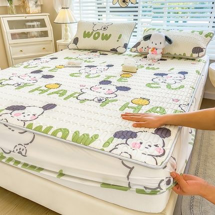 91家纺网 家纺一手货源 找家纺 （总）世纪绒品 2026新款印花卡通床笠款乳胶凉席