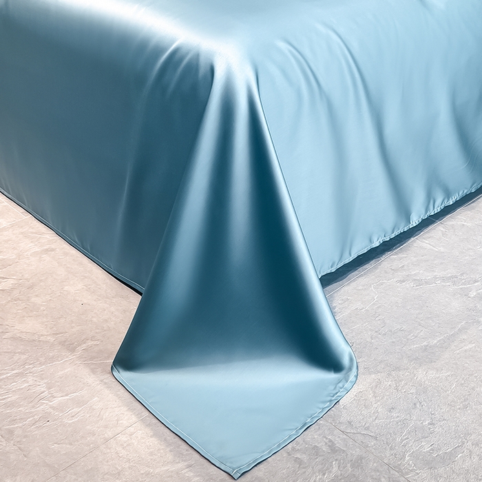 91家纺网 家纺一手货源 找家纺 露梦家纺2025新款A类水洗真丝夏被-格调 格调-冰蓝