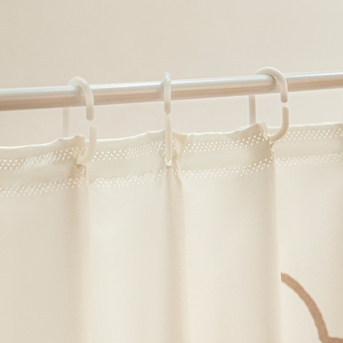 91家纺网 家纺一手货源 找家纺 （总）卓尔居2025新款成人坐床帘系列-曲奇小熊烤漆支架