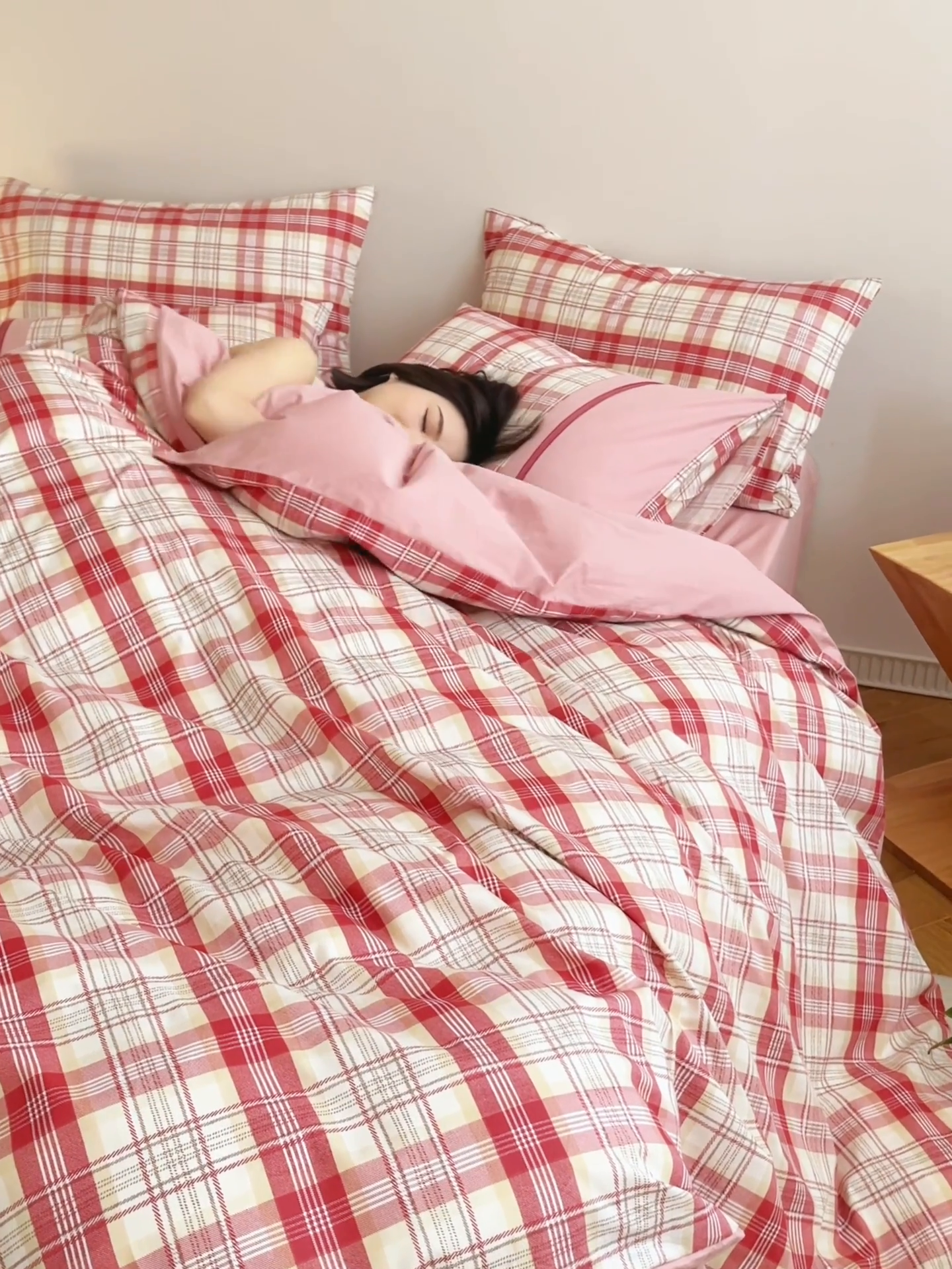 91家纺网 家纺一手货源 找家纺 （总）安莱生活 2025新款全棉日式侘寂风条格系列四件套