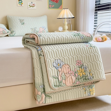 91家纺网 家纺一手货源 找家纺 （总）世纪绒品 2026新款凉感丝印花款乳胶凉席