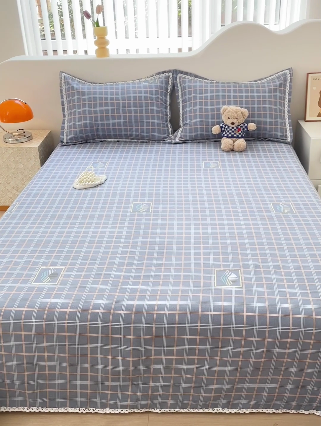 91家纺网 家纺一手货源 找家纺 2025春夏新品鱼骨棉老粗布凉席 格韵-灰