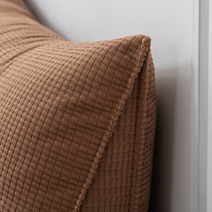 91家纺网 家纺一手货源 找家纺 美达人 2025新款玉米绒三角靠垫 焦糖棕-玉米绒