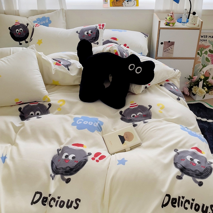 91家纺网 家纺一手货源 找家纺 （总）慕晨 2025新款水洗云朵棉四件套