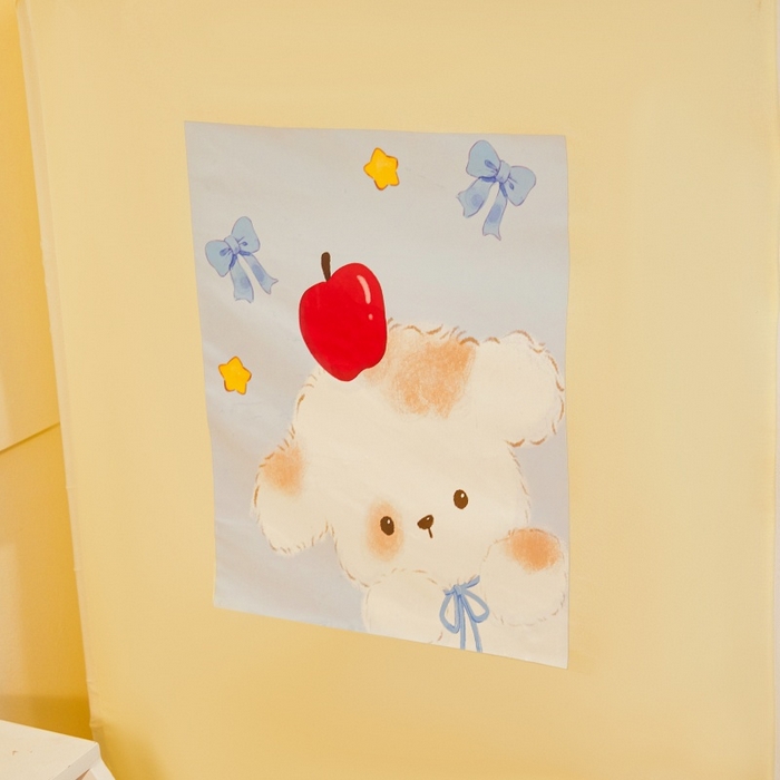 91家纺网 家纺一手货源 找家纺 卓尔居2025新款儿童小房子坐床式防摔蚊帐螺纹碳素钢支架梦幻 梦幻星屋-黄