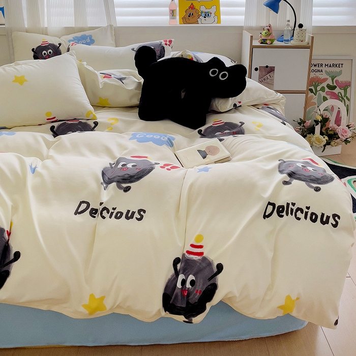 91家纺网 家纺一手货源 找家纺 （总）慕晨 2025新款水洗云朵棉四件套