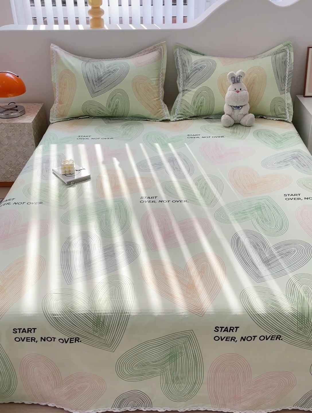 91家纺网 家纺一手货源 找家纺 2025春夏新品鱼骨棉老粗布凉席 心动-绿