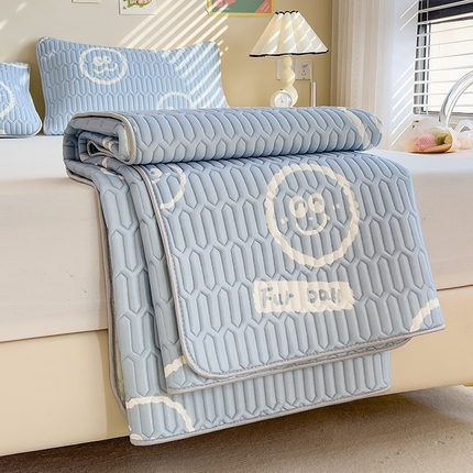 91家纺网 家纺一手货源 找家纺 （总）世纪绒品 2026新款凉感丝印花款乳胶凉席