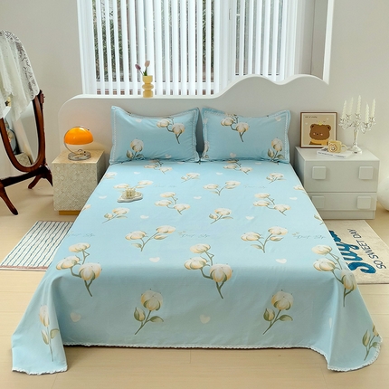 2025春夏新品鱼骨棉老粗布凉席 泡泡棉