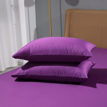 91家纺网 家纺一手货源 找家纺 （总）晶缦家纺 2025新款全棉纯棉双股100支贡缎长绒棉纯色单品枕套