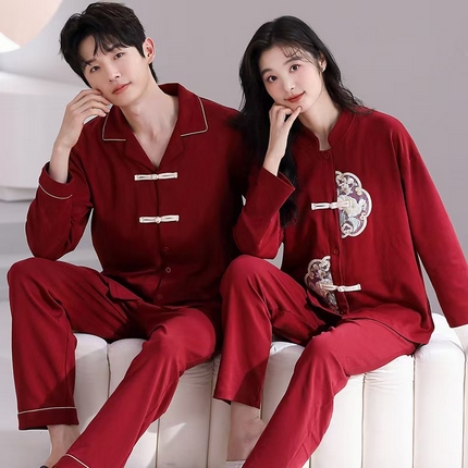 （总）洛兰沙家居馆【只代发】【只代发】  拉架棉婚庆家居服