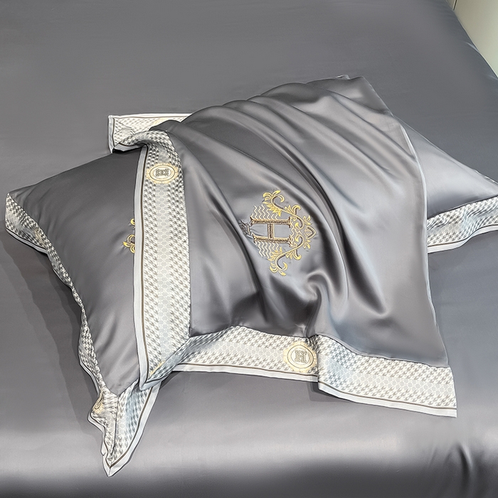 91家纺网 家纺一手货源 找家纺 露梦家纺2025新款A类水洗真丝夏被-格调 格调-高级灰