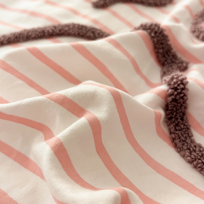 91家纺网 家纺一手货源 找家纺 （总）泉欣家纺 2025新品韩系网红水洗棉卡通毛巾绣花小象考拉系列四件套（专版花型）