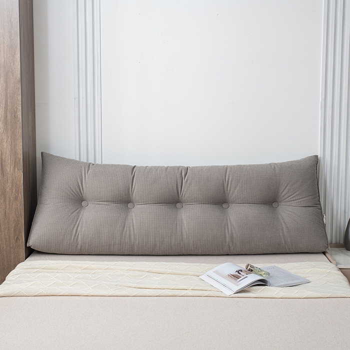 91家纺网 家纺一手货源 找家纺 美达人 2025新款玉米绒三角靠垫 银霜灰-玉米绒