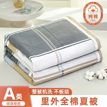 91家纺网 家纺一手货源 找家纺 （总）黛妮雅2025新款里外全棉印花棉花被纯棉单件夏被夏凉被空调被夏被四件套