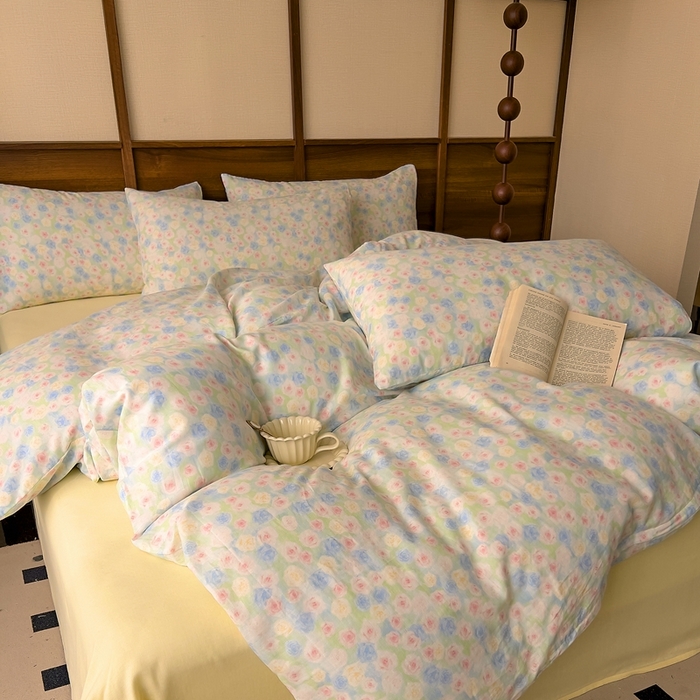 91家纺网 家纺一手货源 找家纺 （总）优品阁  2025新款A类全棉有氧双层纱四件套