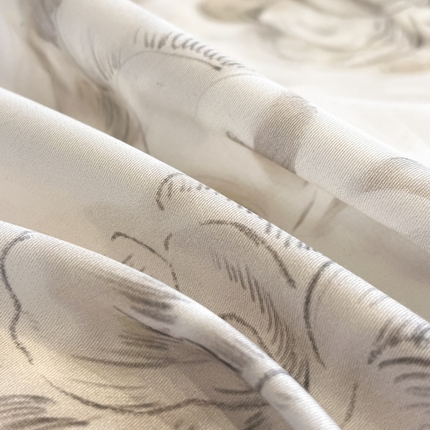 91家纺网 家纺一手货源 找家纺 （总）2025春夏新款简奢款嵌绳莱赛尔数码印花夏被四件套单夏被床笠床单款