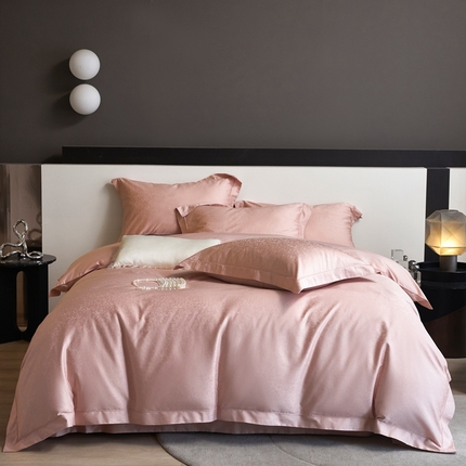 91家纺网 家纺一手货源 找家纺 （总）淳绵家居 2025新款50*50S长绒棉贡缎提花手工立体埋绳工艺四件套（礼盒包装）