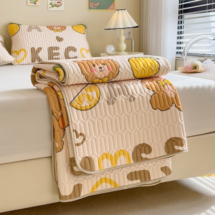 91家纺网 家纺一手货源 找家纺 （总）世纪绒品 2026新款凉感丝印花款乳胶凉席