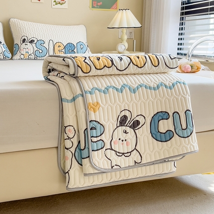 91家纺网 家纺一手货源 找家纺 （总）世纪绒品 2026新款凉感丝印花款乳胶凉席