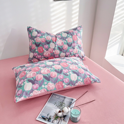 91家纺网 家纺一手货源 找家纺 （总）黛妮雅 2025新款里外全棉印花枕套