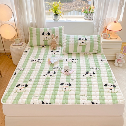 91家纺网 家纺一手货源 找家纺 （总）鸣升家纺 2025新款全棉印花床垫