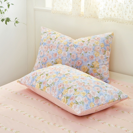 91家纺网 家纺一手货源 找家纺 （总）黛妮雅 2025新款里外全棉印花枕套