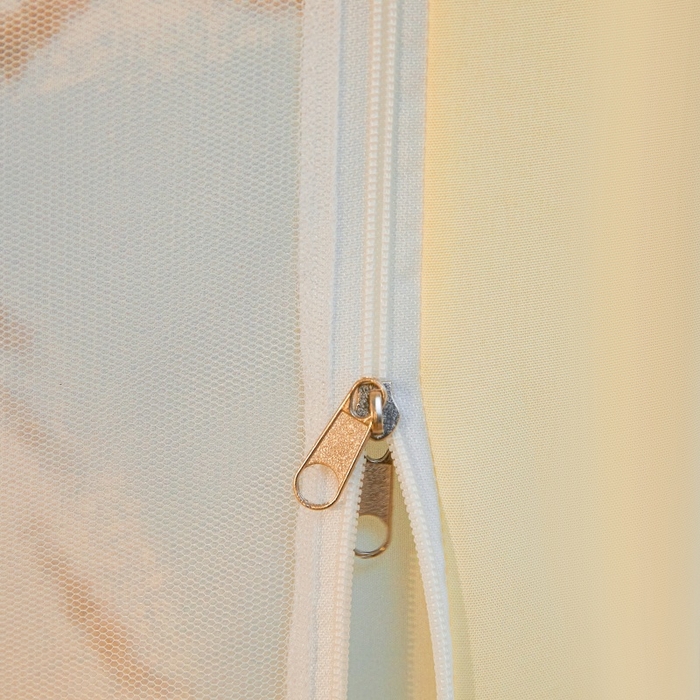 91家纺网 家纺一手货源 找家纺 卓尔居2025新款儿童小房子坐床式防摔蚊帐螺纹碳素钢支架梦幻 梦幻星屋-黄