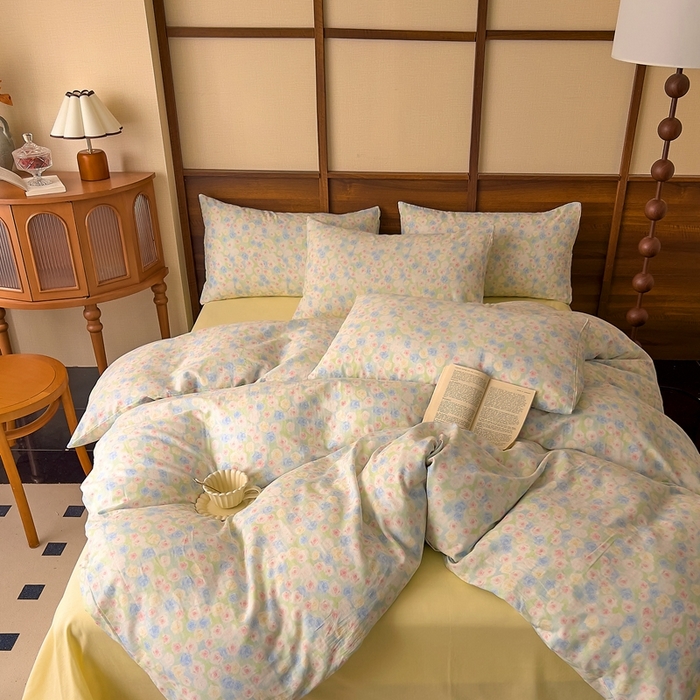 91家纺网 家纺一手货源 找家纺 （总）优品阁  2025新款A类全棉有氧双层纱四件套