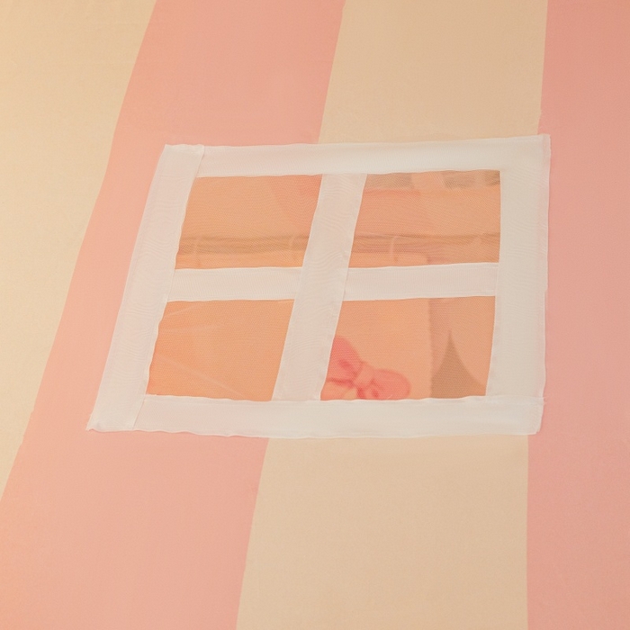 91家纺网 家纺一手货源 找家纺 （总）卓尔居2025新款儿童小房子坐床式防摔蚊帐螺纹碳素钢支架梦幻