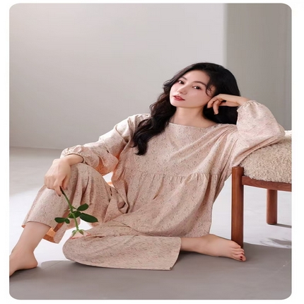 91家纺网 家纺一手货源 找家纺 （总）洛兰沙家居馆【只代发】【只代发】 拉架棉菲边款家居服