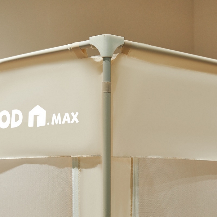 91家纺网 家纺一手货源 找家纺 卓尔居2025新款成人坐床外穿蚊帐-mood.max max.浅米