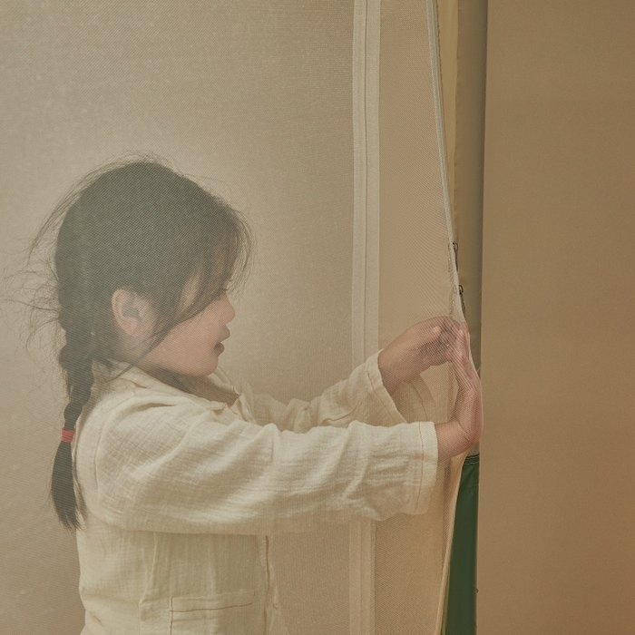 91家纺网 家纺一手货源 找家纺 卓尔居2025新款成人坐床外穿蚊帐-mood.max max.浅绿