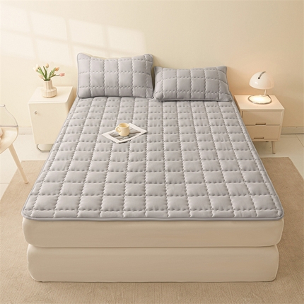 迪梦思家纺 2025新款A类亲肤磨毛床垫床护垫铺床褥子夹棉床垫 星辰灰