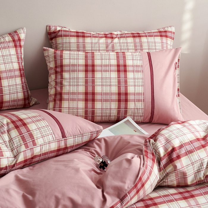 91家纺网 家纺一手货源 找家纺 （总）安莱生活 2025新款全棉日式侘寂风条格系列四件套