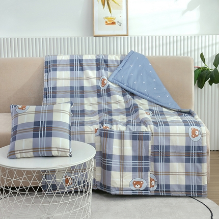 91家纺网 家纺一手货源 找家纺 （总）冬巢 2024新款13372纯棉抱枕被靠背空调被沙发靠垫