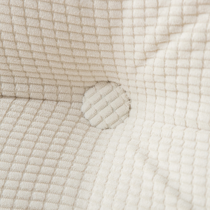 91家纺网 家纺一手货源 找家纺 美达人 2025新款玉米绒三角靠垫 雪梨白-玉米绒