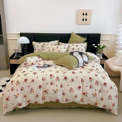 （总）2025春夏新款水洗棉麻学生小号三件套