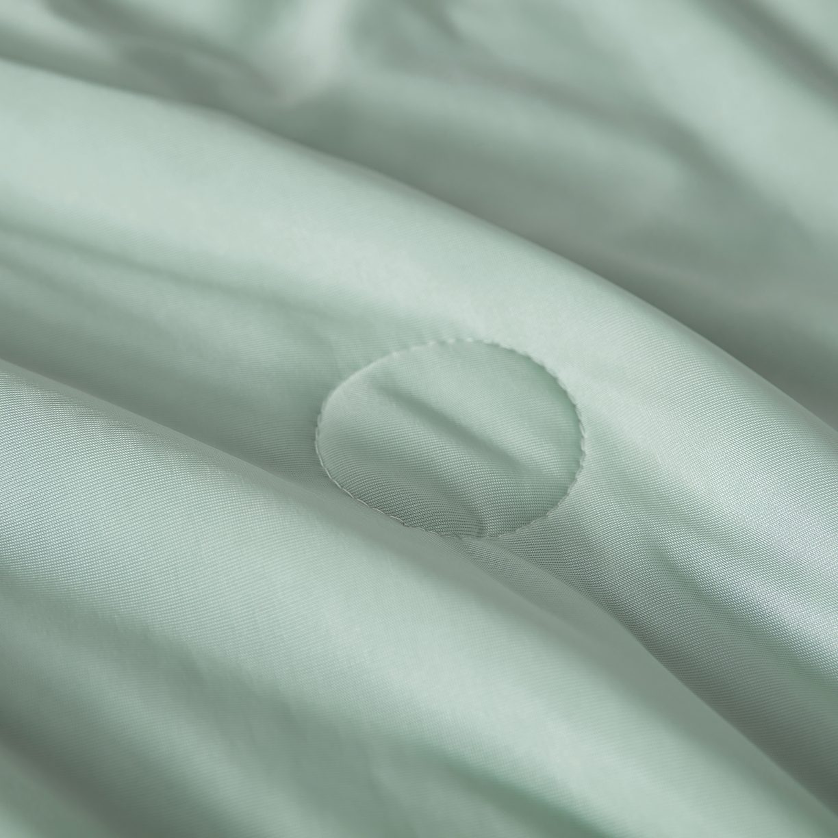 91家纺网 家纺一手货源 找家纺 梦恬佳 2025新款A类凉感丝夏凉被 水绿色