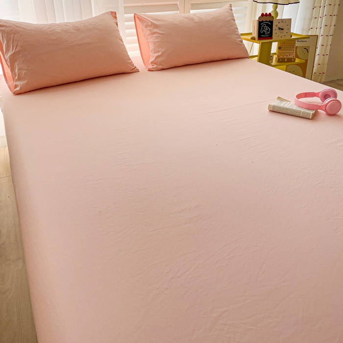 91家纺网 家纺一手货源 找家纺 仟人梦 2025新款纯色床笠 玉色