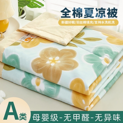91家纺网 家纺一手货源 找家纺 （总）美之润2025新款A类全棉印花夏被空调被夏凉被