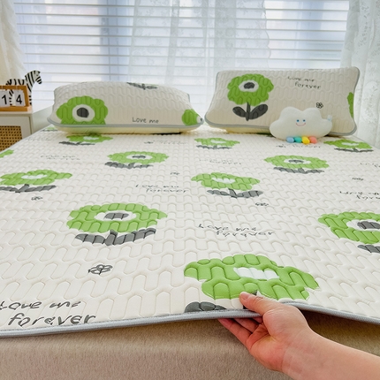 91家纺网 家纺一手货源 找家纺 （总）世纪绒品 2026新款凉感丝印花款乳胶凉席