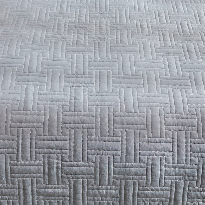 91家纺网 家纺一手货源 找家纺 温宁家纺 2025新款枕套 横竖格银灰