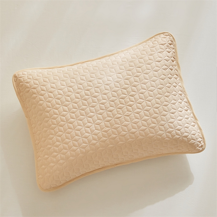 91家纺网 家纺一手货源 找家纺 温宁家纺 2025新款枕套 花瓣米色