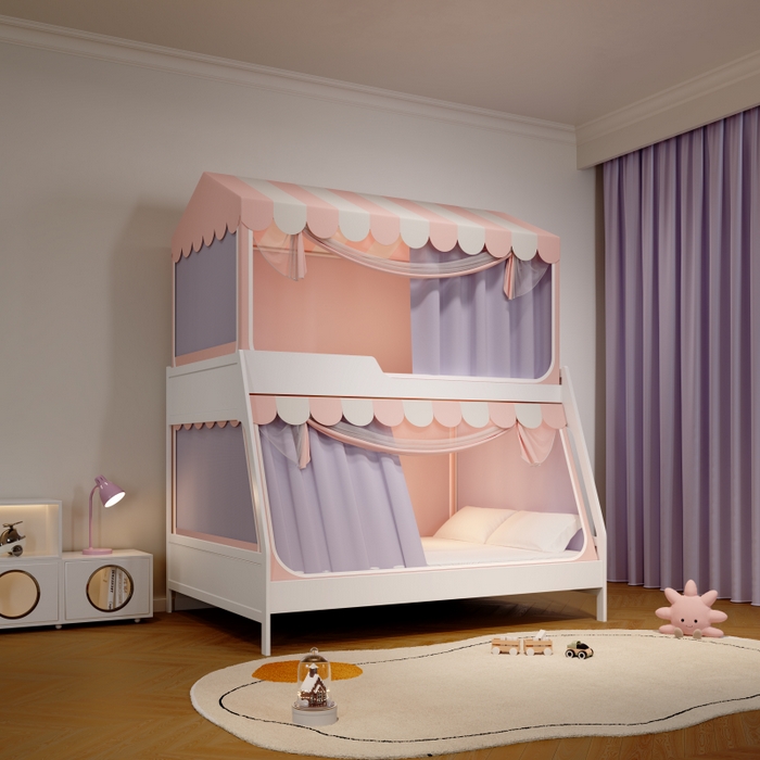 91家纺网 家纺一手货源 找家纺 （总）卓尔居2025新款子母蚊帐小房子系列